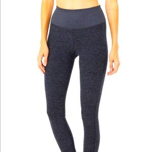 High-Waist Alosoft Lounge Legging Navy Small